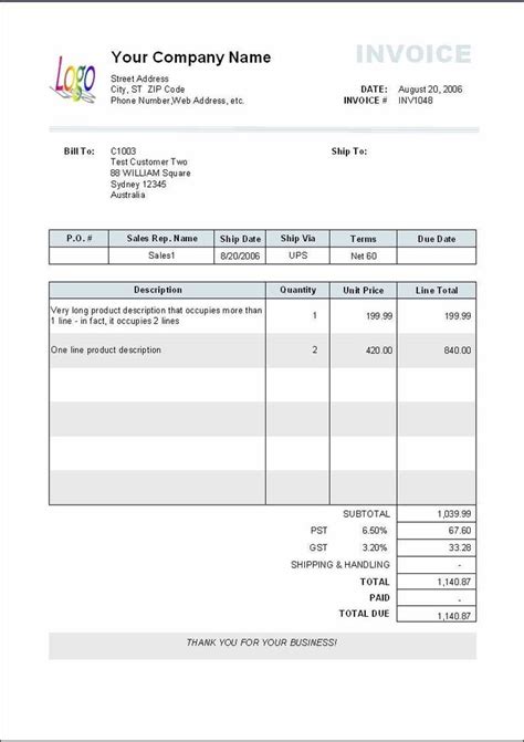 Please let me know if you have any questions about the invoice. Credit Card Invoice Template 155897 Credit Invoice Sample With Credit Card Receipt Template ...