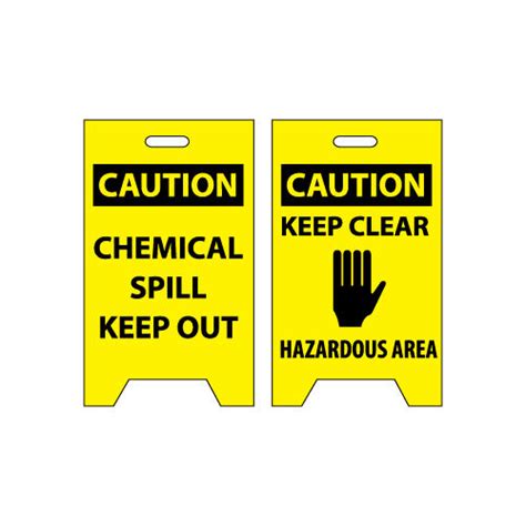 Floor Sign Caution Chemical Spill Keep Out