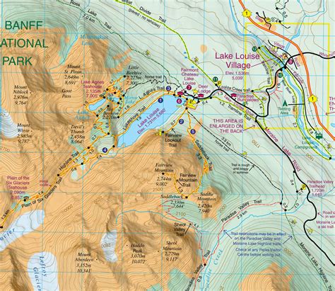 Best Of Lake Louise Map Banff National Park
