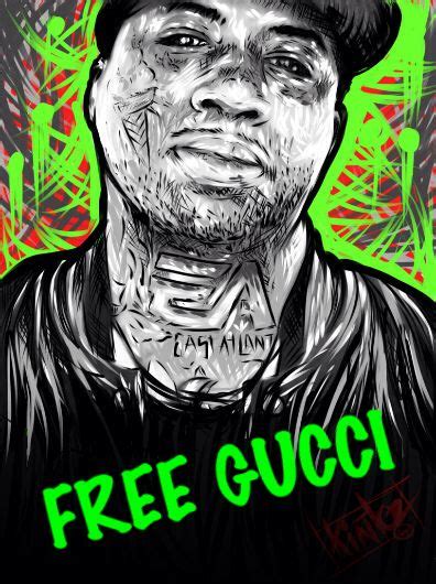 Free Gucci Mane Aka Guwop Done By Kintoz Squad Ink Black Rosary Art