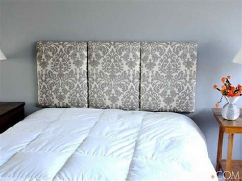 This easy tufted headboard is basically made up of one sheet of plywood, your choice of fabric, buttons, batting, and some staples. Cheap DIY Headboard Ideas | Vizimac | Make your own headboard, Headboard designs, Bedroom diy