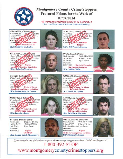 crime stoppers captured fugitives updated 8 8 14 montgomery county police reporter