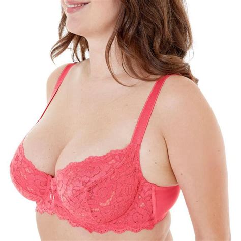 soutien gorge grand maintien bonnets c à f rose paradoxe pomm poire rose 3 suisses