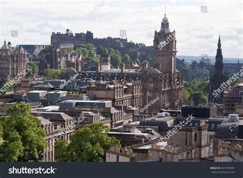 View Of The Downtown Of Edinburgh In Scotland Stock Photo 367709495
