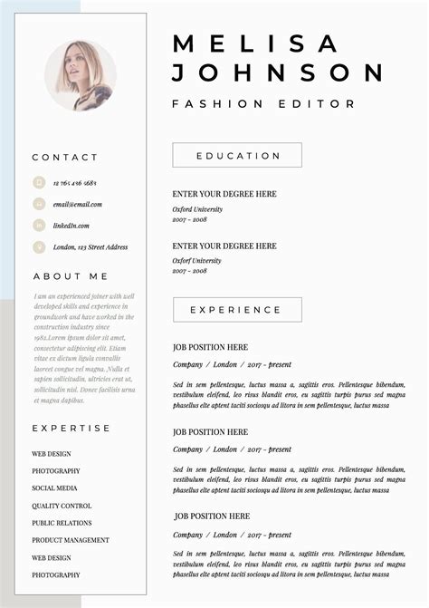 Now, you can customize your cv using professional layouts and graphics from adobe spark post. Lebenslauf Vorlage Curriculum Vitae Resume Template Cv ...
