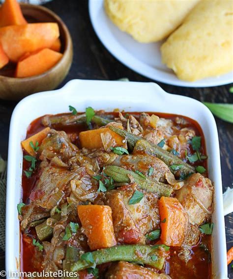 Muamba de galinha • galinha do campo • manteiga de amendoim • alho e sal • folha de louro • pimento e cebola. Muamba Chicken (Muamba de Galinha) - Immaculate Bites ...