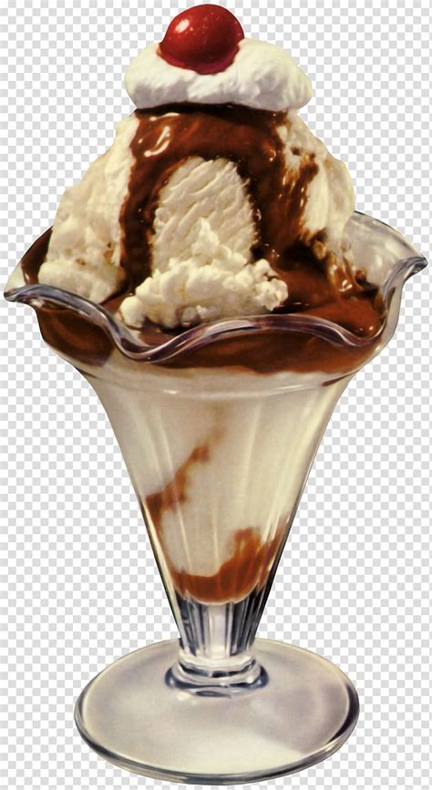 Ice Cream Milkshake Sundae Banana Split Ice Cream Transparent Background Png Clipart Hiclipart