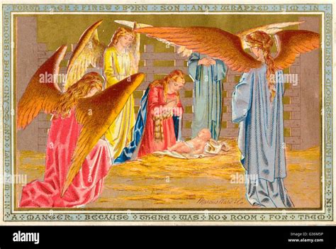 Christmas Nativity Scene In The Manger Date Hi Res Stock Photography