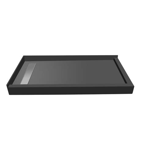 Redi base integrated shower pan has resistance against leak; Redi Trench 32 in. x 60 in. Double Threshold Shower Base ...