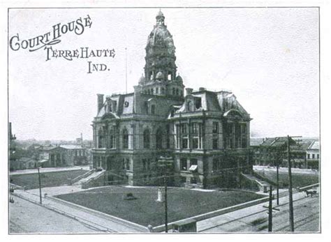 Terre Haute Postcards Vigo County Court House 1