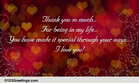 Thank You So Much Free For Your Love Ecards Greeting Cards 123