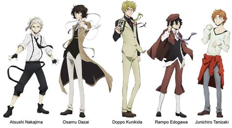 Bungou Stray Dog Main Characters 1 Detective Agency Bungo Stray