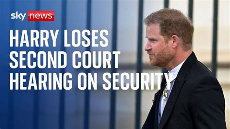 prince harry loses second high court challenge over security youtube