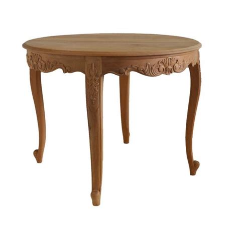 Small Round French Style Dining Table - available in raw wood or