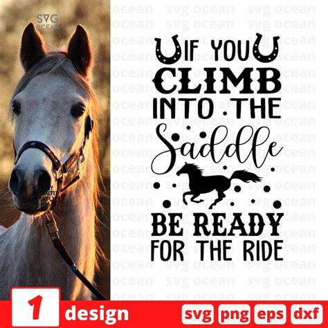 if you climb into the saddle be ready for the ride vector for instant download svg ocean