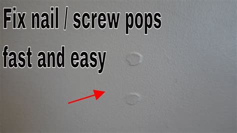 How To Fix Popped Nails In Drywall Kingdomclimate Murasakinyack