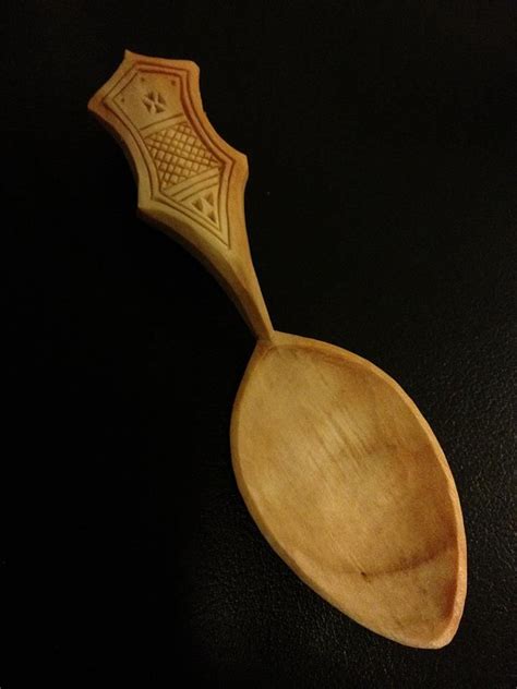 Cherry Spoon Made By Simon Hill Hand Carved Spoon Hand Carved Wooden