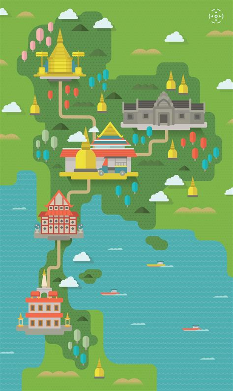 Check Out This Behance Project “thailand Map”