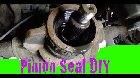 Pinion Seal Replacement Diy Youtube