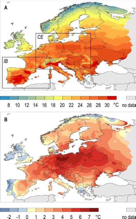 Monthly Maximum Air Temperature In Europe In June 2019 A Average