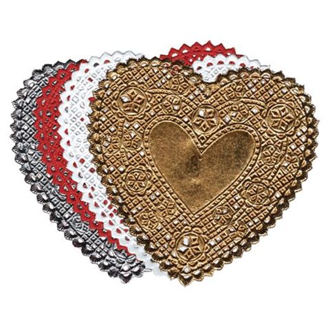 Small Heart Doilies 4 Pack Of 100