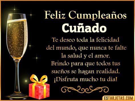 Feliz Cumpleaños Cuñado Imágenes  Tarjetas Y Mensajes