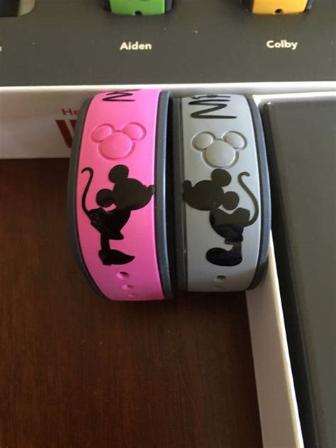 Mickey And Minnie Magic Band Decals By Pinnedprojects On Etsy Magic
