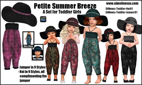 Sims 4 Nexus — Petite Summer Breeze Toddler Girls Set Go To