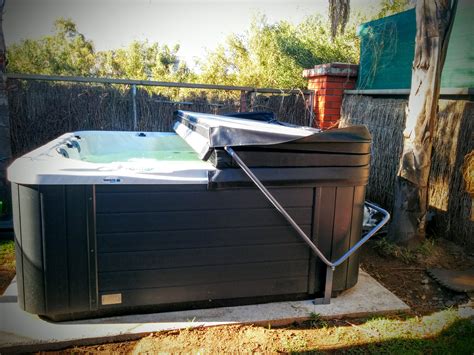 Drain the hot tub, and spray the homemade cleaner for fiberglass tubs on all surfaces and into the filter. DIY Spa Cover Lifter Home Made for $50 Metal Conduit Frame ...