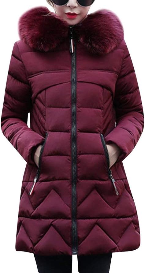 Hx Fashion Chaqueta Abrigadora Para Largo Abrigo Mujer Con Capucha