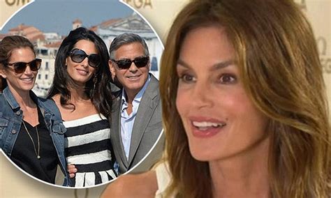 Cindy Crawford Talks George And Amal Clooneys Pregnancy Daily Mail