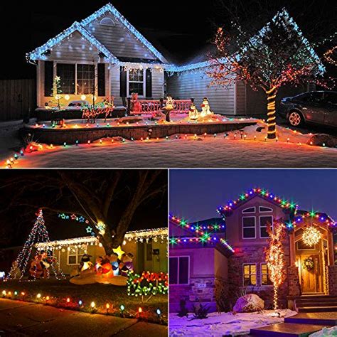 Brizled C9 Christmas Lights Multicolor 16ft 25 Led Faceted C9 Outdoor