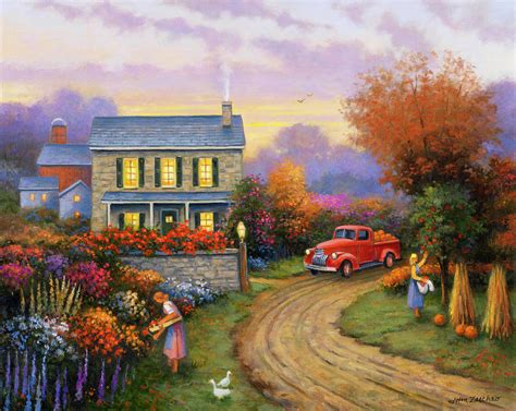 Fall Harvest Painting By John Zaccheo