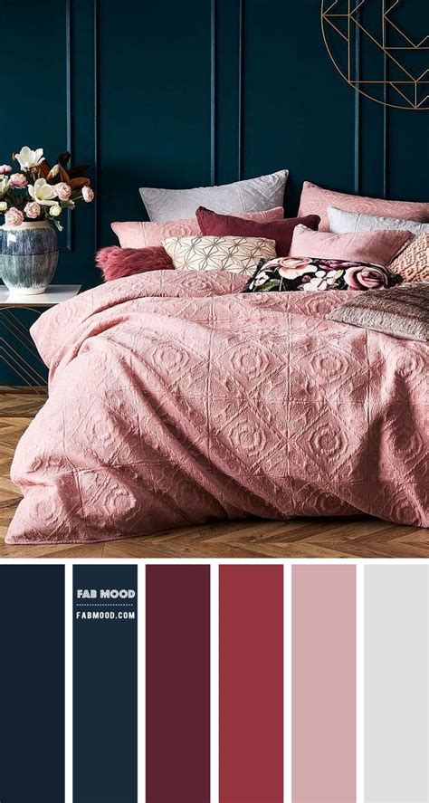 Burgundy Navy Blue And Mauve Bedroom Color Scheme Bedroom Favstyle