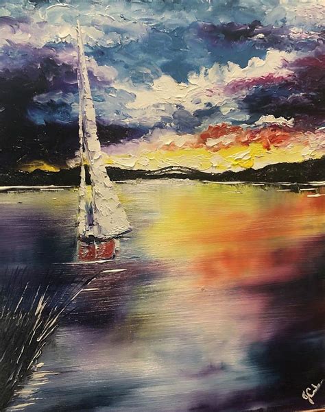 Calm Before The Storm Painting By Janet Combs