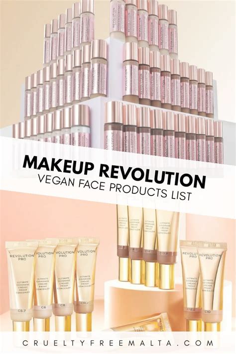 Makeup Revolution Vegan Face Products List