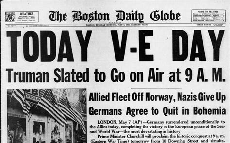 7 Incredible V E Day Front Pages From Wwii America The Official Blog