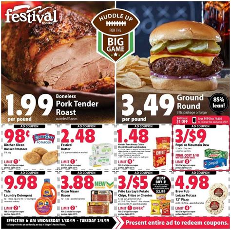 More than just a grocery store. Festival Foods Weekly Ad January 30 - February 5, 2019 ...
