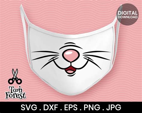 6 Funny Animal Mouths Svg Dxf Eps And Png Cut Files Bundle Etsy