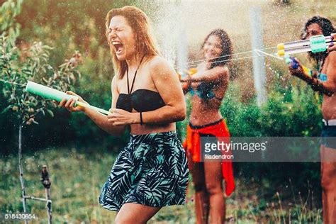 Watergun Fight Photos And Premium High Res Pictures Getty Images