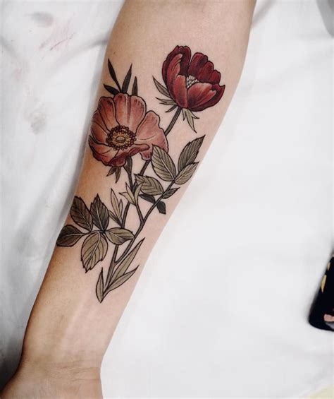 Update 77 Rose And Poppy Tattoo Best Incdgdbentre