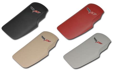 C6 Corvette Leather Embroidered Console Lid 4 Color Selections 159