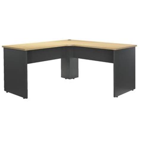Laptop pc corner computer desk workstation white wood desktop home office table. Raven 1500mm Corner Desk | Officeworks