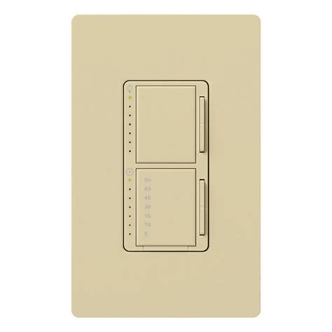 lutron maestro 300 watt single pole digital dimmer and timer switch ivory ma l3t251 iv the