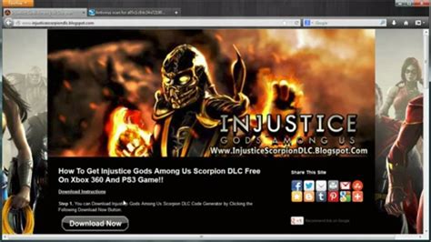 How To Get Injustice Gods Among Us Scorpion Character Dlc Free Video