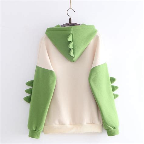 Kawaii Dinosaur Hoodie Ivybycrafts