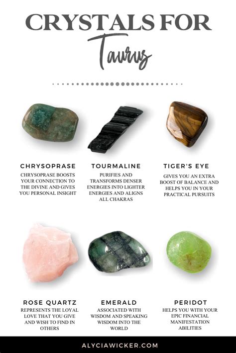 The Best Crystals For Taurus — Alycia Wicker Crystals Crystals And