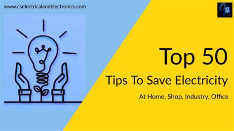 50 Tips To Save Electricity At Home Shop Industry Office