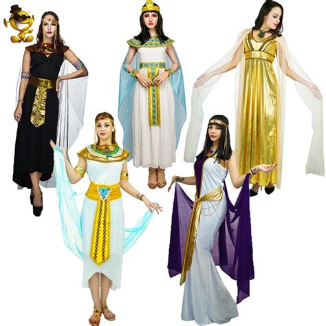 halloween women egyptian cleopatra clothes costumes fancy dress adult purim party lady s egypt