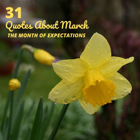 31 Quotes About March The Month Of Expectations Holidappy Celebrations